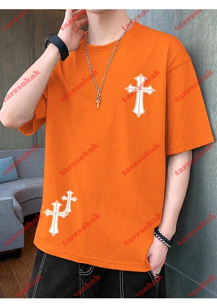 Tarzsokak Model 3553 Erkek Yazlık Yuvarlak Yaka Kısa Kollu Günlük Tişört, Yaz