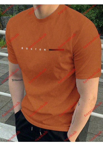 Tarzsokak Model 3584 Erkek Yazlık Yuvarlak Yaka Kısa Kollu Günlük Tişört, Yaz