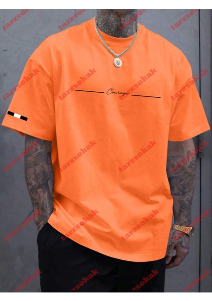 Tarzsokak Model 3363 Erkek Yazlık Yuvarlak Yaka Kısa Kollu Günlük Tişört, Yaz