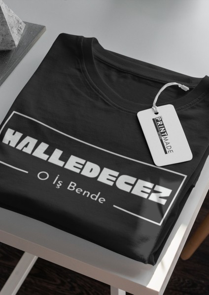 Hayat Koruma Halledecez Bisiklet Yaka Yüksek Kalite Baskılı Siyah T-Shirt