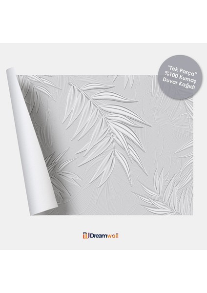 Doğal Dokunuşlu 3D Yaprak Desenli Özel Tasarım Duvar Kağıdı-Yırtılmaz Leke Tutmaz Duvar Kağıdı indirimleri