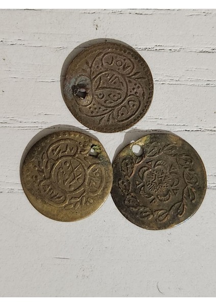 3 Adet Osmanlı Dönem Penez 1.5cm Çap fiyatları