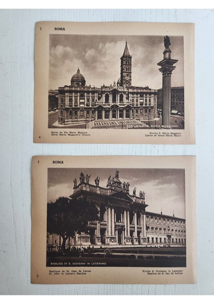 13X17 Roma Eski Dönem Resimler. Toplam 4 Adet fiyatları
