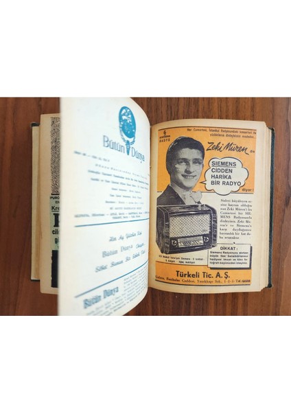 Bütün Dünya Dergisi Cildinde 1953 Tarihli. Orijinal Dönem modelleri