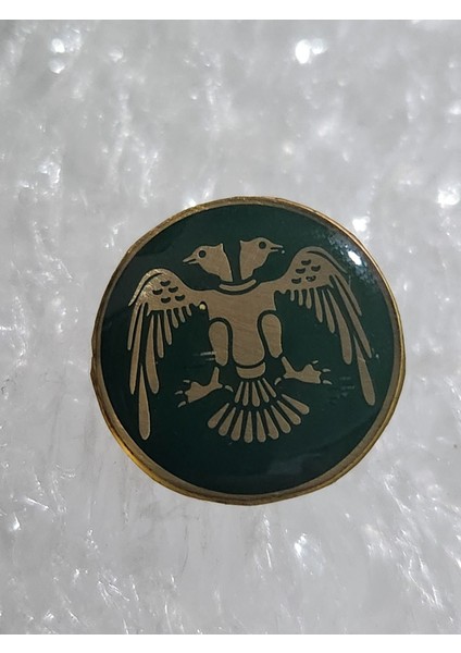 Anadolu Çift Başlı Kartal Rozet Yakaya