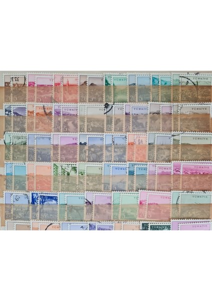 Yerli Pul Serisi, 1960 Memleket Serisi 134 Adet Tam Seri Pul modelleri