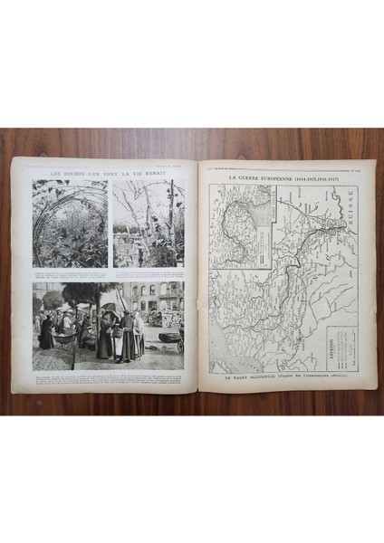 Le Pays De France 1917 Tarih Dergisi. Toplam 16 Sayfa Bol Savaş Resimli