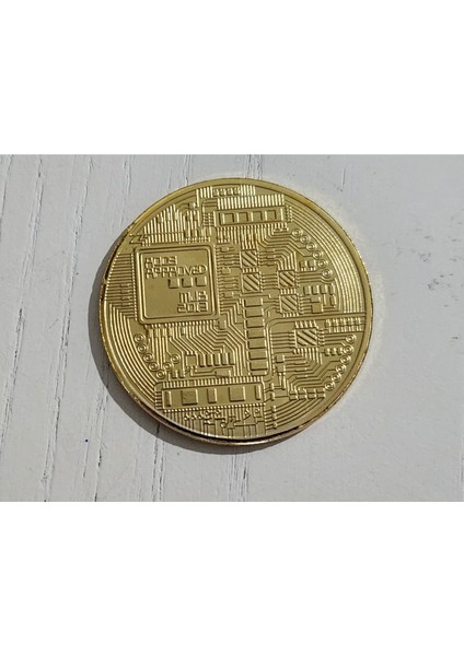 4cm Altın Renk Bitcoin Madalya Hatıra. Kapsülünde. fiyatları