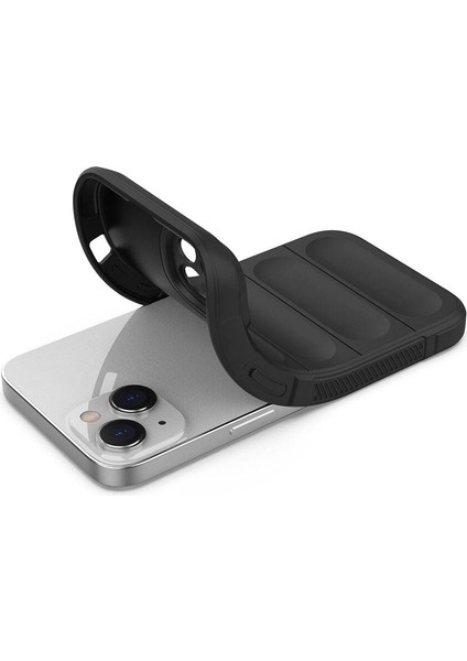 Apple iPhone 14 Kılıf Esnek TPU Oyuklu Arka Yüzey Tasarımlı Zore Etnik Silikon Kapak + Hayalet Ekran Koruyucu fiyatları