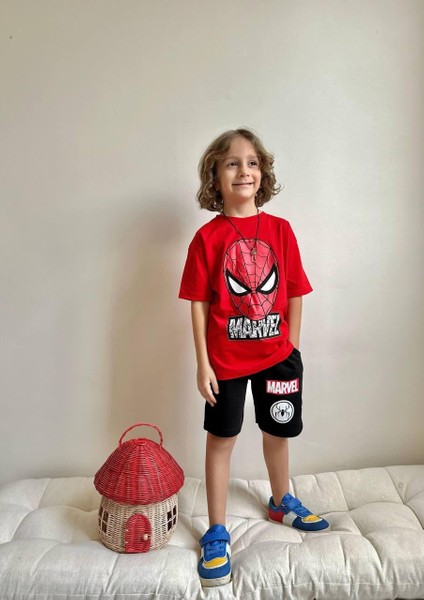 Yigit Butik Baskılı Şortlu Erkek Çocuk Alt Üst Takım modelleri