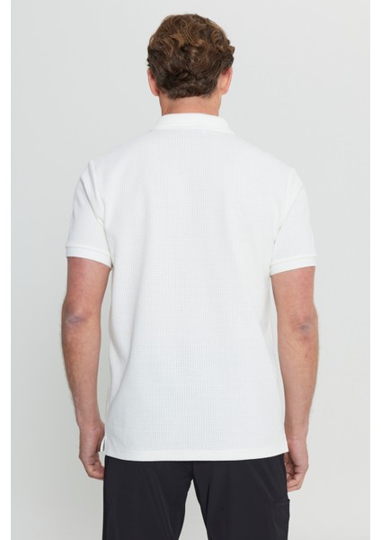 Pamuklu Slim Fit Dar Kesim Polo Yaka Jakarlı Esnek Tişört indirimleri