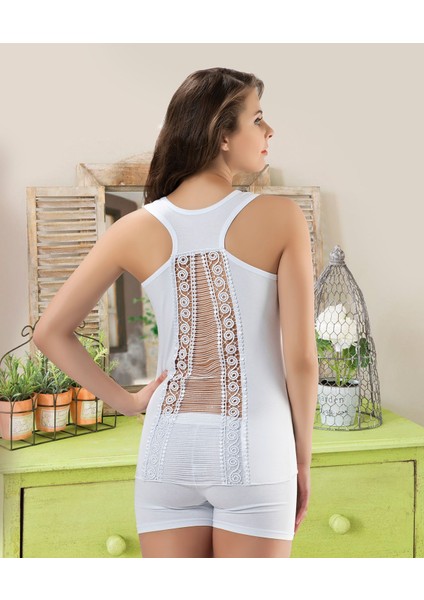 Sırtı Çapraz Kadın Tişört 160