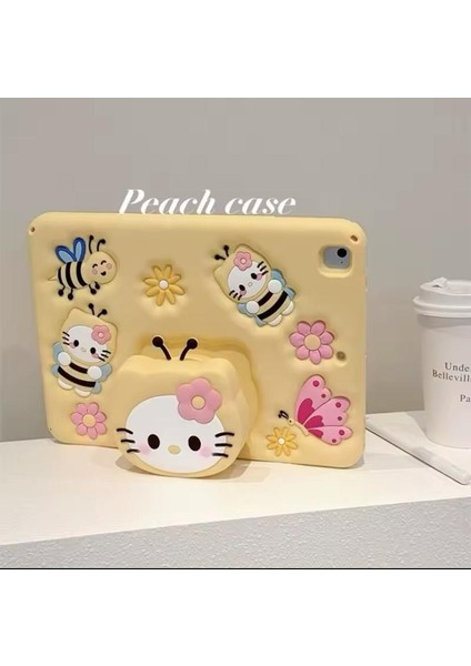Samsung Galaxy Tab A9 8.7 Inç X110 X115 Uyumlu Kuromi Standlı Çocuklara Özel Sevimli Karakterli