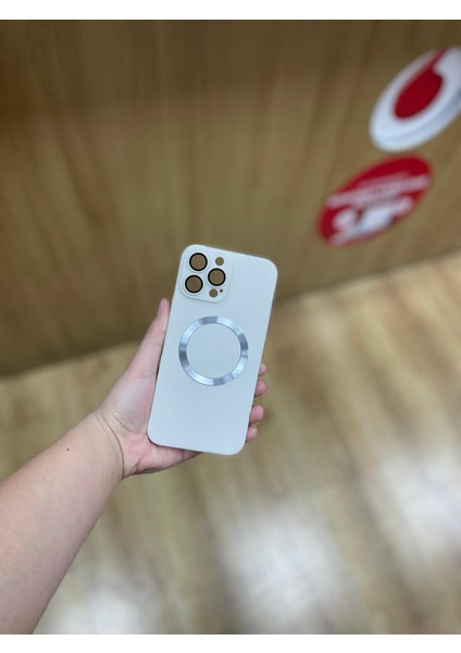 Apple Iphone 13 Pro Max Uyumlu Magsafe Destekli Kamera Koruyucu Lensli Telefon Kılıfı
