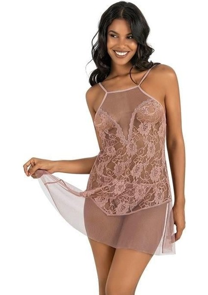 Vizon Kısa Tül Gecelik 4227