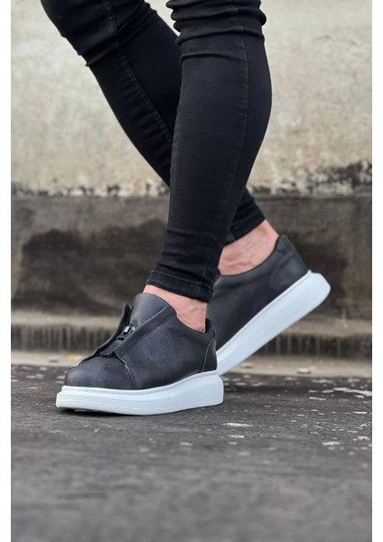 010 Gri Cilt Erkek Casual Ayakkabı