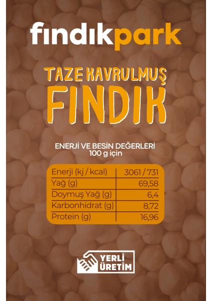 Giresun Taze Kavrulmuş İç Fındık - 1000 gr.
