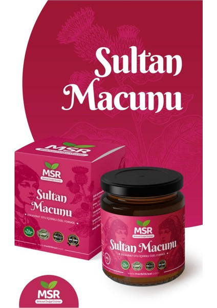Msr Bitkisel Sultan Macunu Dulavrat Otu Hayıt ve Civan Perçemi Içreren Macun 240G