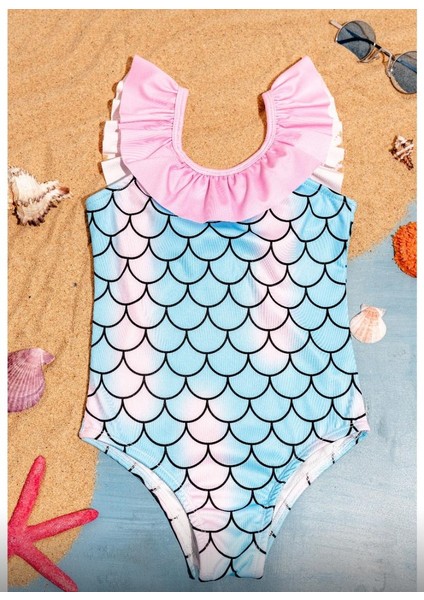 Kız Çocuk Balık Model Mayo