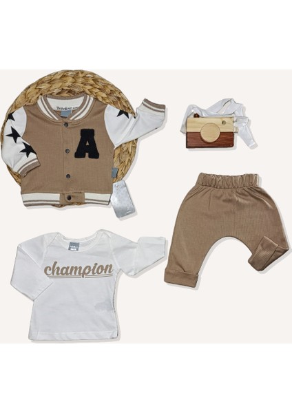 Kolej Ceket-Pantolon-Body 3’lü Takım