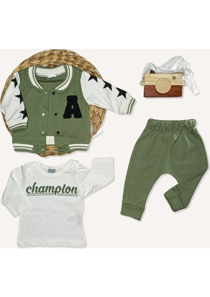 Kolej Ceket-Pantolon-Body 3’lü Takım