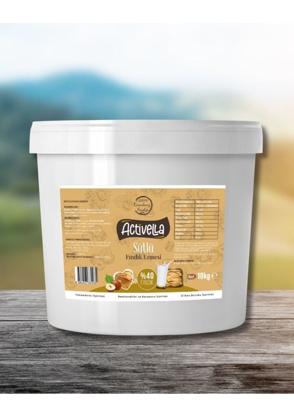 Sütlü Fındık Ezmesi 10KG %40 Fındıklı