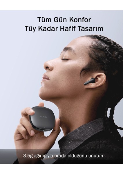 Ep-B2-Gy Hibrit Anc 10MM Sürücü 4 Mikrofon Kablosuz Kulaklık fırsatları