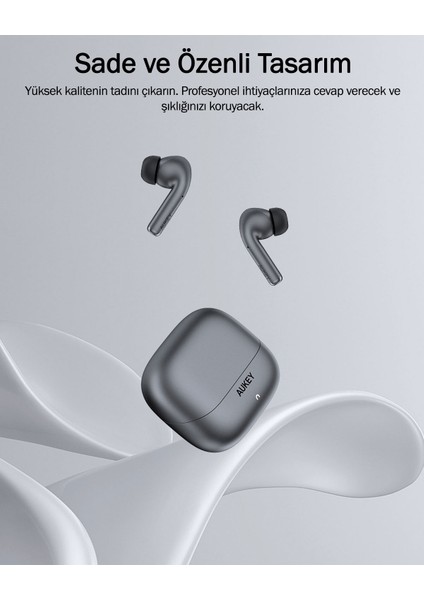 Ep-B1-Gy Adaptif Hibrit Anc 10MM Sürücü Kablosuz Kulaklık 25 Saat Müzik - Koyu Gri modelleri