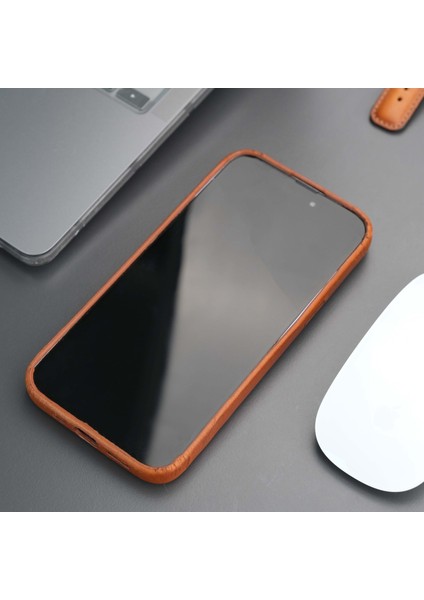 Apple iPhone 13 Pro Max Kılıf - El Yapımı Apple iPhone 13 Pro Max Deri Kılıf - Kişiselleştirilebilir Telefon Kılıfı - Taba