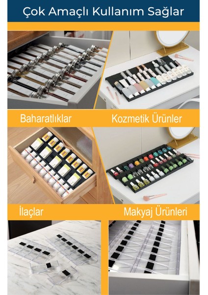 Mienda Home 12 Parça Şeffaf-Lego Baharatlık Standı Çok Amaçlı Düzenleyici Makyaj Organizer fiyatları