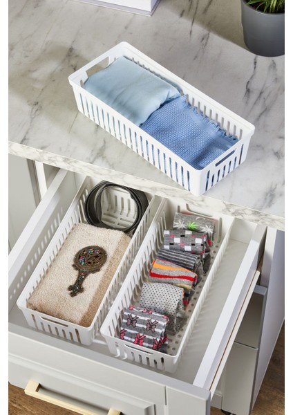 3 Lü Dolap Içi Takı Makyaj Organizer - Çekmece Içi Düzenleyici Set