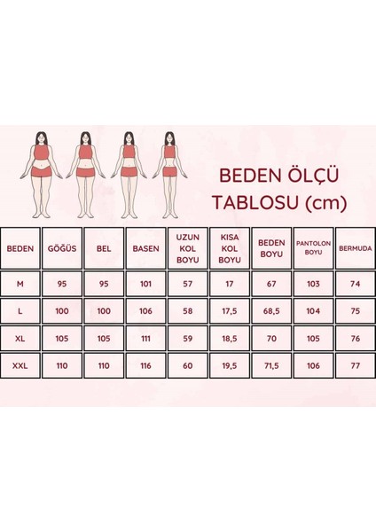 Kadın Çiçek Desen Bisiklet Yaka 3 Düğmeli Kısa Kol Cepli Pijama Takımı