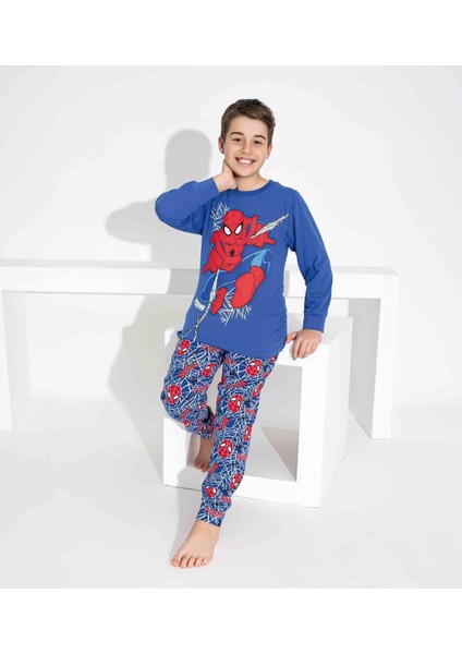 Erkek Çocuk Desenli Uzun Kollu Pijama Takımı