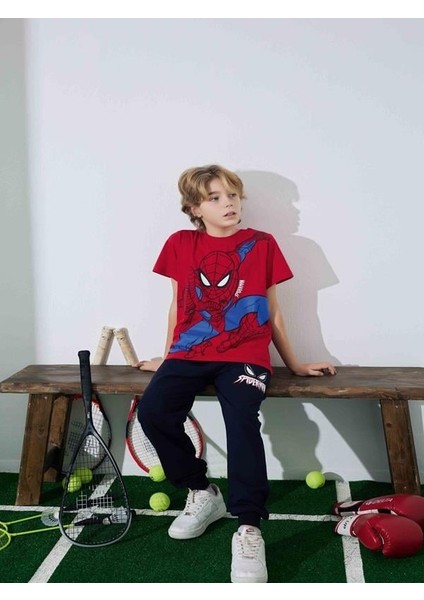 Erkek Çocuk Örümcek Adam Desenli Pijama Takımı