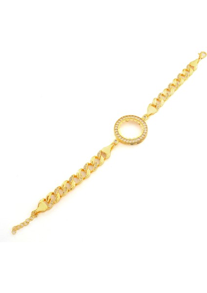 Çeyrek Altın Çerçeve Bileklik Çelik Altın Kaplama Figaro Model BLK-1069 modelleri