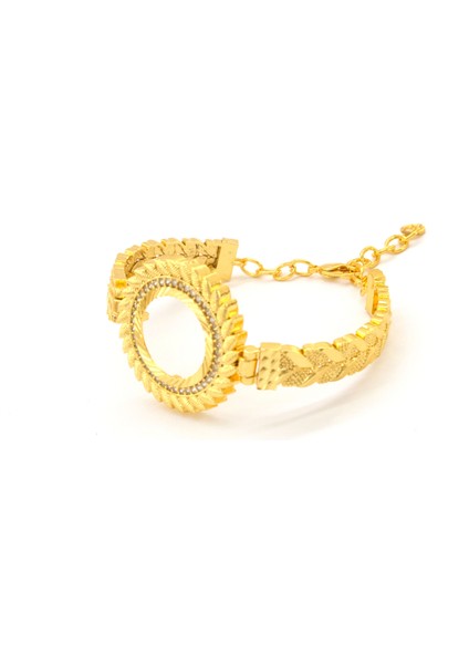 Çeyrek Altın Çerçeve Bileklik Çelik Altın Kaplama BLZ-640 modelleri