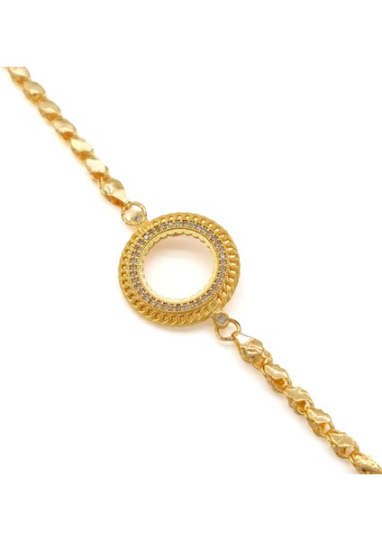 Çeyrek Altın Çerçeve Bileklik Çelik Altın Kaplama Arpa Model BLK-1099 fiyatları