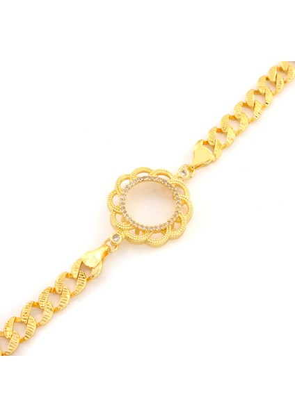 Çeyrek Altın Çerçeve Bileklik Çelik Altın Kaplama Figaro Model BLK-1103 fiyatları