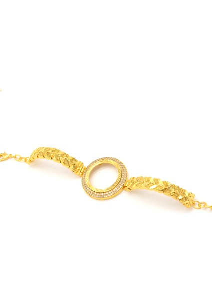 Yarım Altın Çerçeve Bileklik Çelik Altın Kaplama Arpa MODEL-BLZ-622 fiyatları