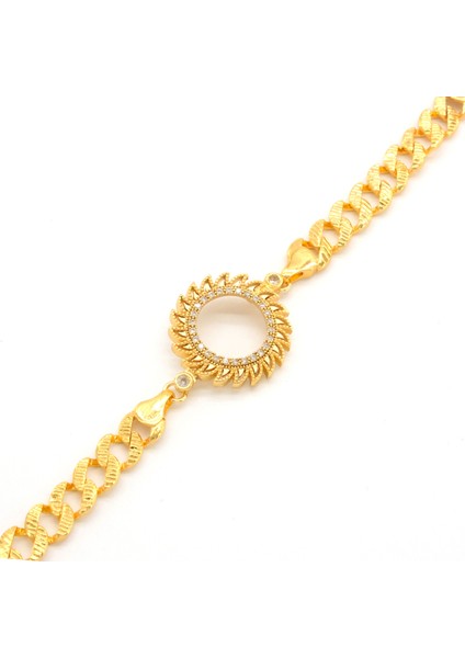 Çeyrek Altın Çerçeve Bileklik Çelik Altın Kaplama Güneş Figaro Model BLK-1116 fiyatları