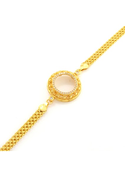 Çeyrek Altın Çerçeve Bileklik Çelik Altın Kaplama Işlemeli BLK-1096 fiyatları