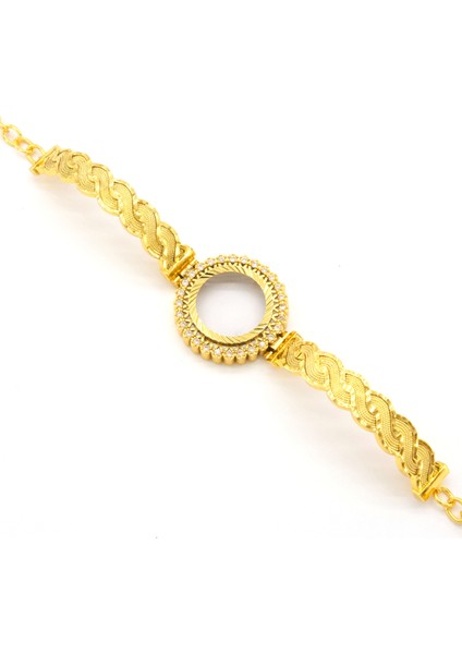 Çeyrek Altın Çerçeve Bileklik Çelik Altın Kaplama Örgü MODEL-BLZ-644 fiyatları