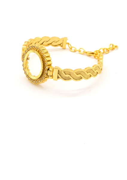 Çeyrek Altın Çerçeve Bileklik Çelik Altın Kaplama Örgü MODEL-BLZ-644 modelleri