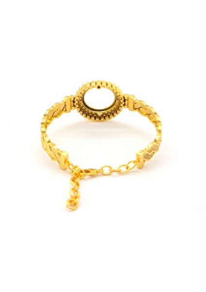 Çeyrek Altın Çerçeve Bileklik Çelik Altın Kaplama Örgü MODEL-BLZ-644 fırsatları