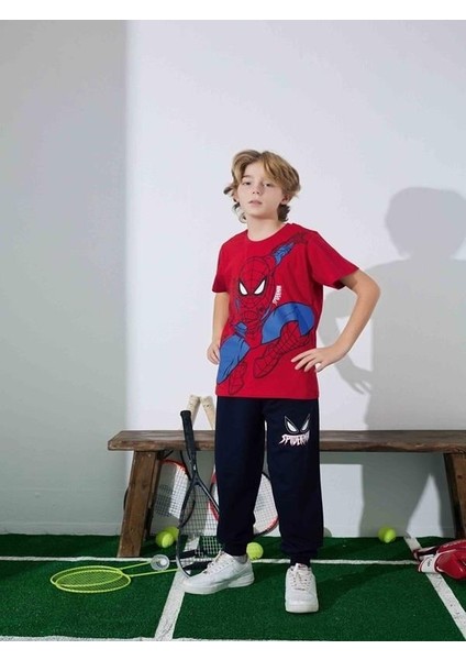 Erkek Çocuk Örümcek Adam Desenli Pijama Takımı