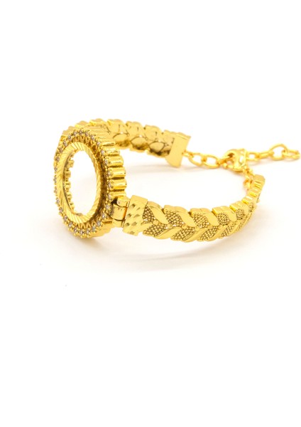 Çeyrek Altın Çerçeve Bileklik Çelik Altın Kaplama BLZ-641 modelleri