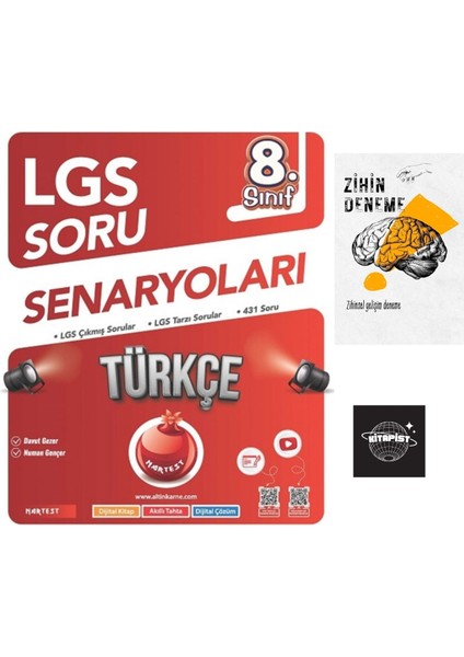 Nartest LGS Türkçe Çıkmış Sorular Ve Senaryolar+Zihin Deneme+Kist-8