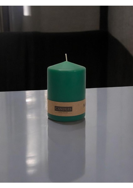 Baton Mumu Tekli 70 mm Çap Silindir Mum 100 mm Boy Gövde Boya