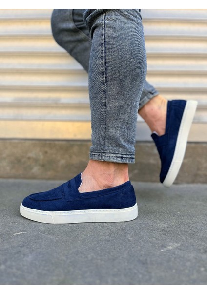 JY180 Estilo x Bağcıksız Süet Erkek Günlük Spor Klasik Ayakkabı Sbt - Lacivert modelleri