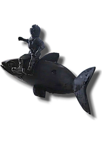 Akvaryum Dekoru Balıklı Dalgıç & Sandal 2 Li Set (10 Cm) fiyatları